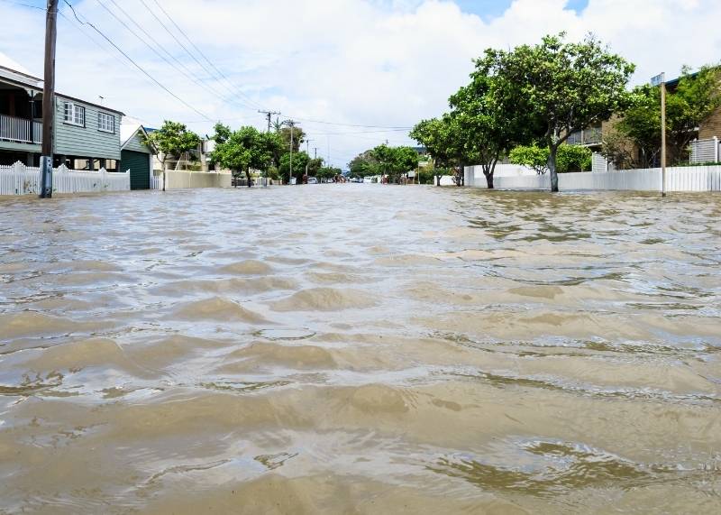 flooded street